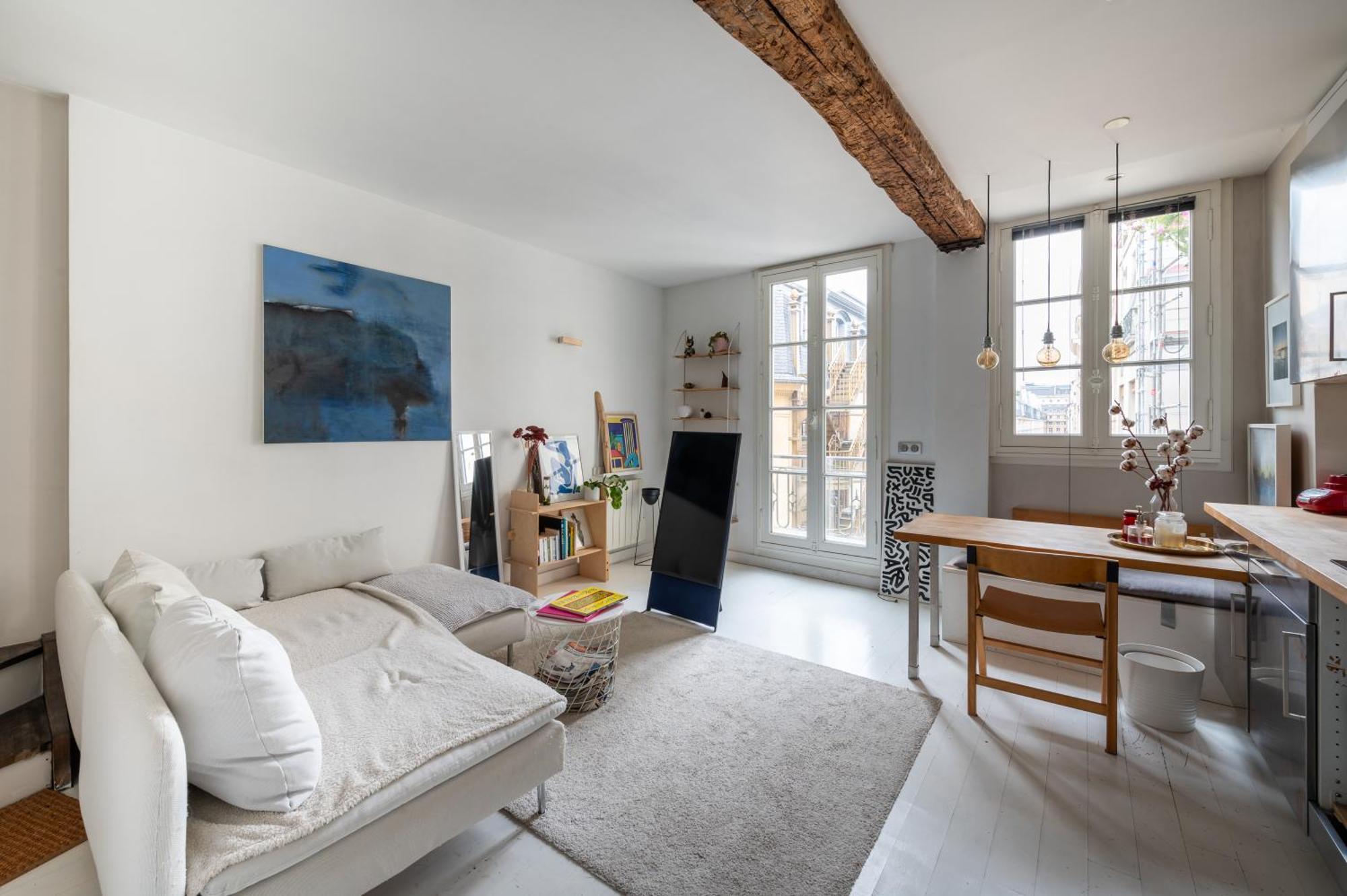 Stylish 1bd Duplex - Stunning Views Near Louvre * Parijs